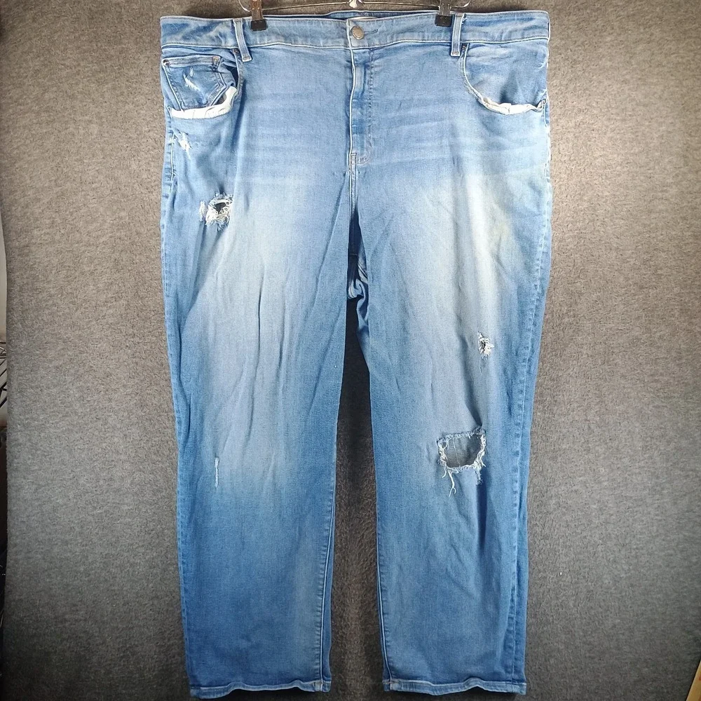Lane Bryant Jeans Women 26 Flex Magic‎ Waistband High Rise Girlfriend Straight